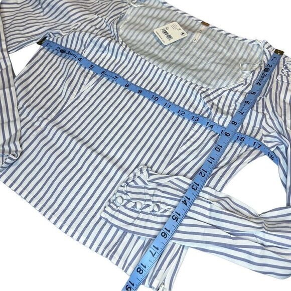 Free People Caroline Stripe Top in Neutral - Picture 7 of 9